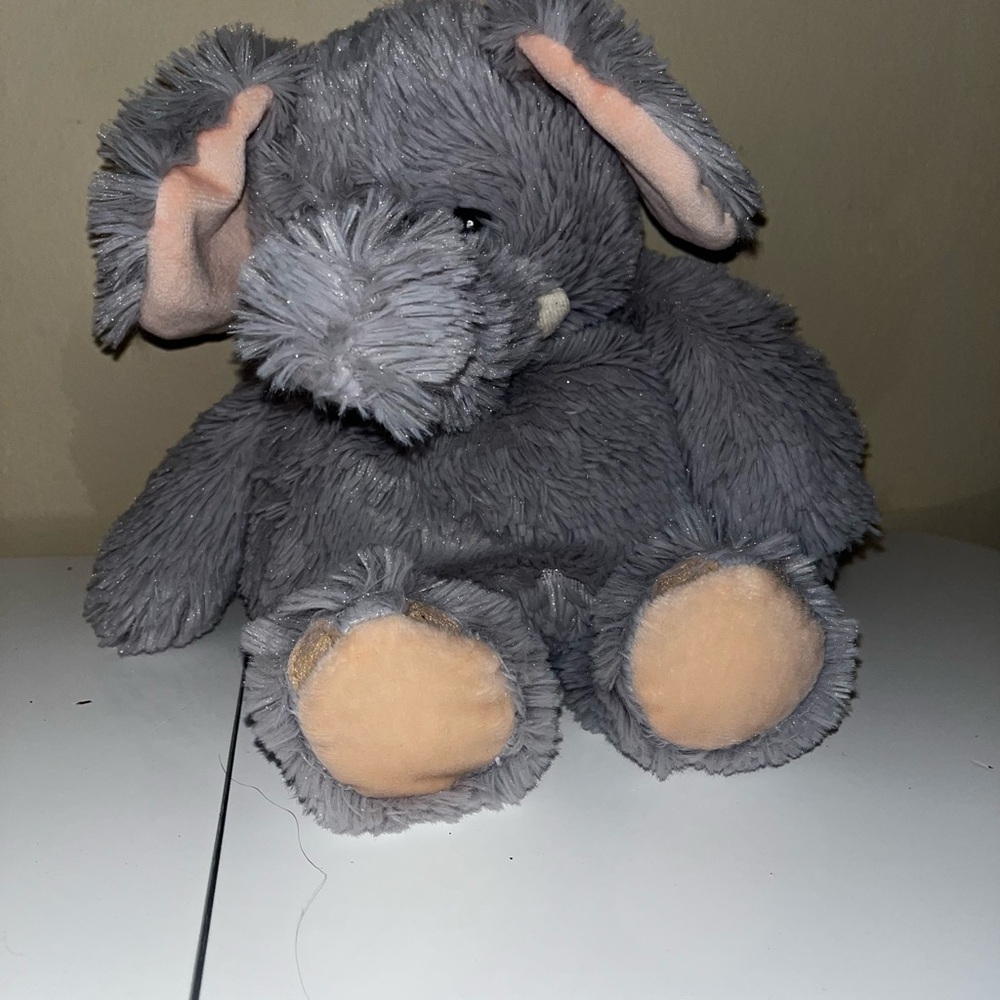 WARMIES Gray Plush Elephant Toy